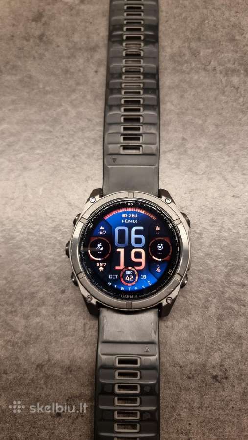 Garmin Fenix 8 51mm Sapphire / Titan Amoled - nuotraukos Nr. 7