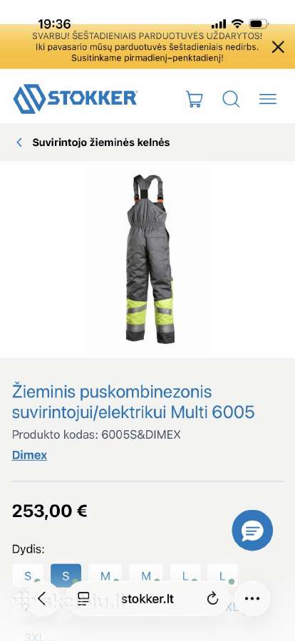 Dimex darbinės kelnės - nuotraukos Nr. 6