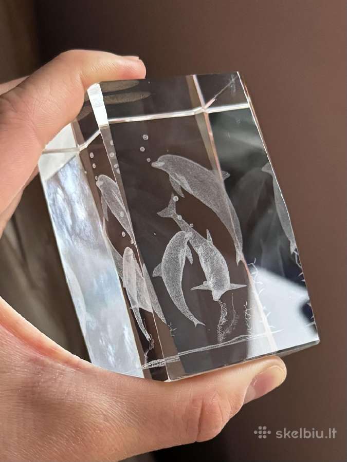 3D Lazerinio stiklo skulptūra su graviravimu - nuotraukos Nr. 4