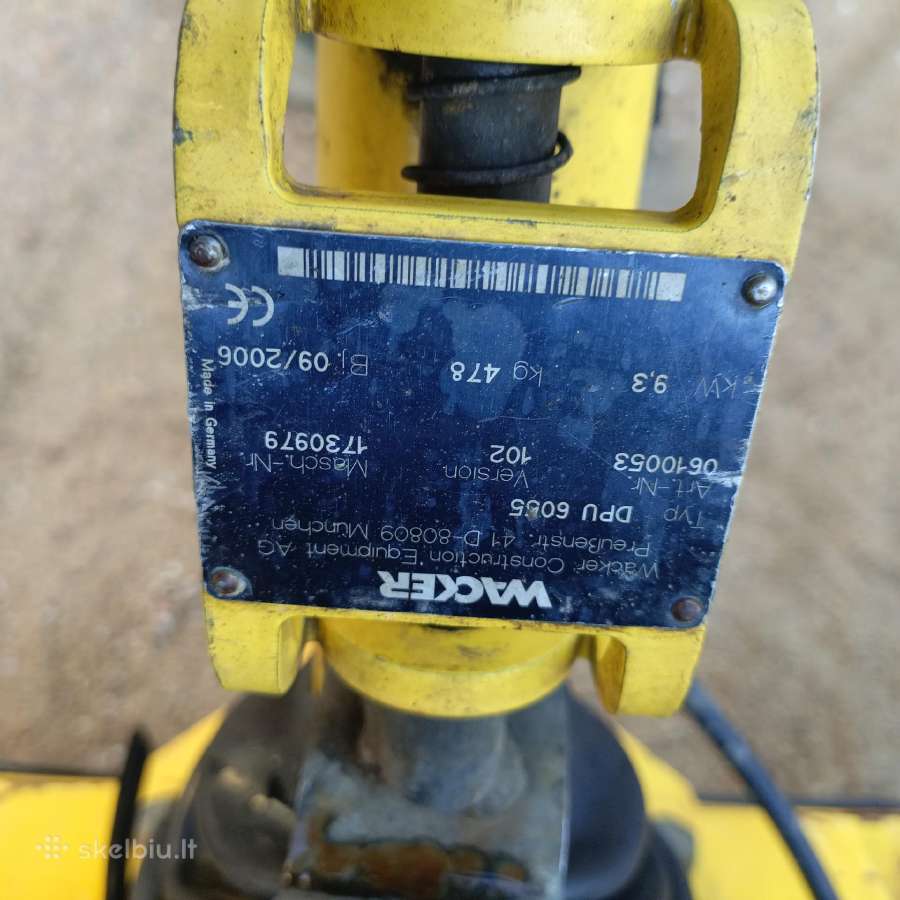 Wacker 485kg vibroplokštė dpu 6055 - nuotraukos Nr. 12