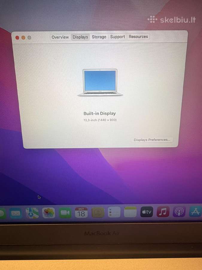Apple MacBook Air 13" (2017) / 8gb / 128gb SSD - nuotraukos Nr. 6