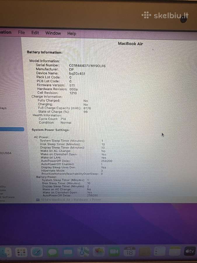 Apple MacBook Air 13" (2017) / 8gb / 128gb SSD - nuotraukos Nr. 8