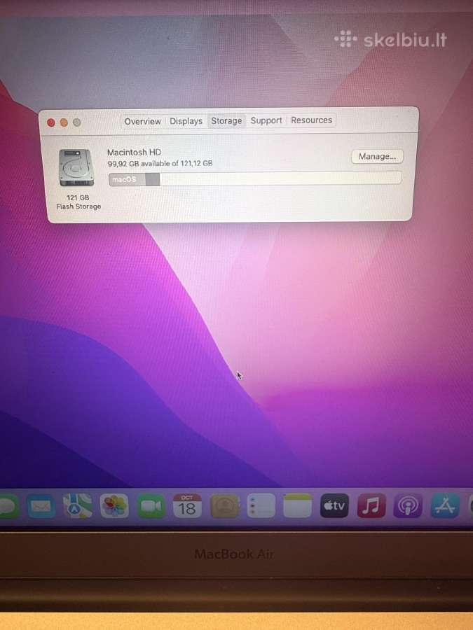 Apple MacBook Air 13" (2017) / 8gb / 128gb SSD - nuotraukos Nr. 7