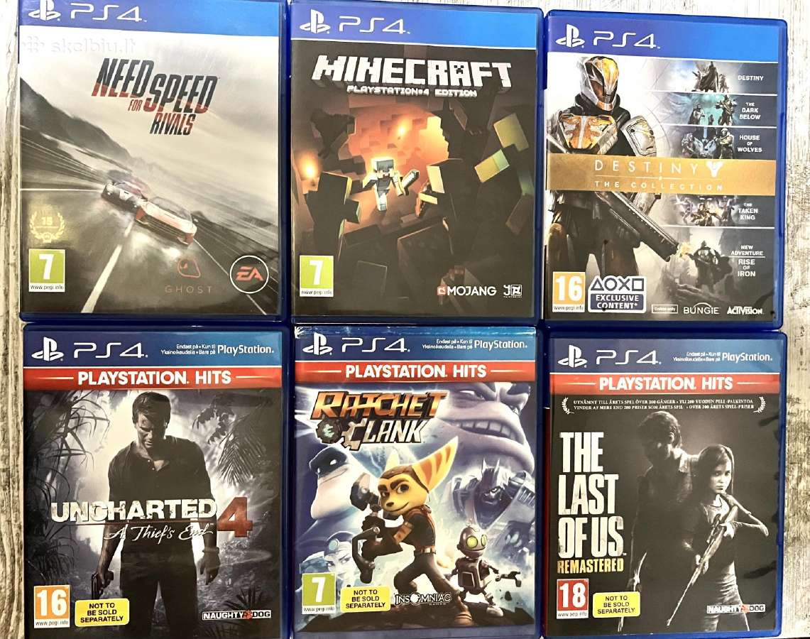 Sony Playstation 4 Slim 1tb + 6 žaidimai! - nuotraukos Nr. 2