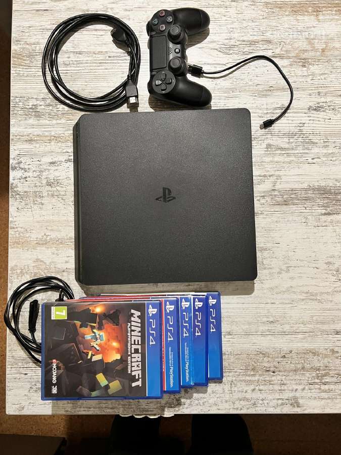 Sony Playstation 4 Slim 1tb + 6 žaidimai! - nuotraukos Nr. 3