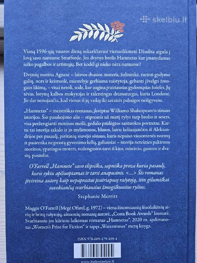 Knyga „hamnetas“ - nuotraukos Nr. 2