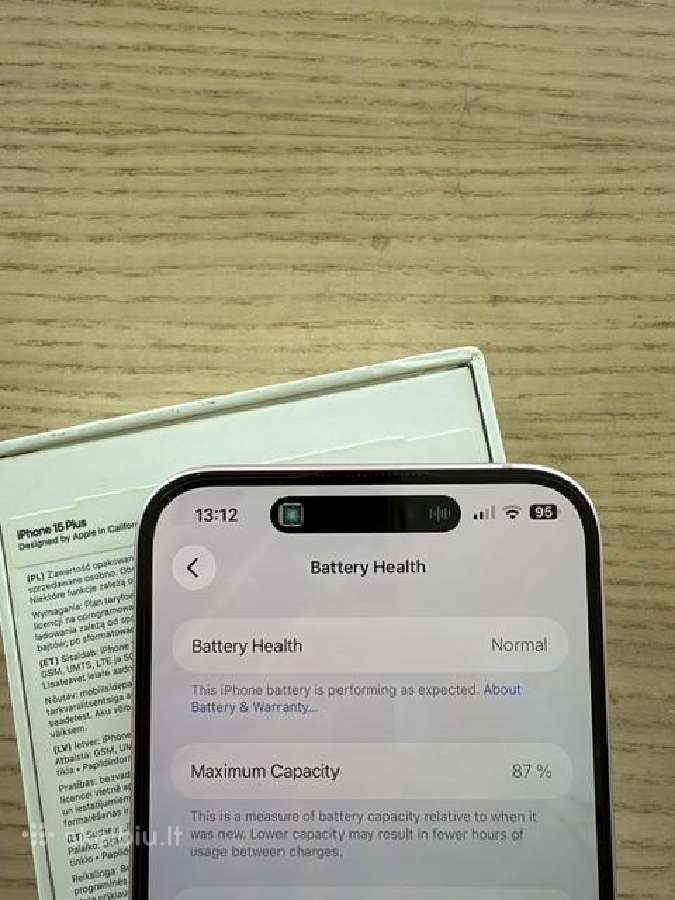 Idealus iPhone 15 plus 128gb rozinis - nuotraukos Nr. 9
