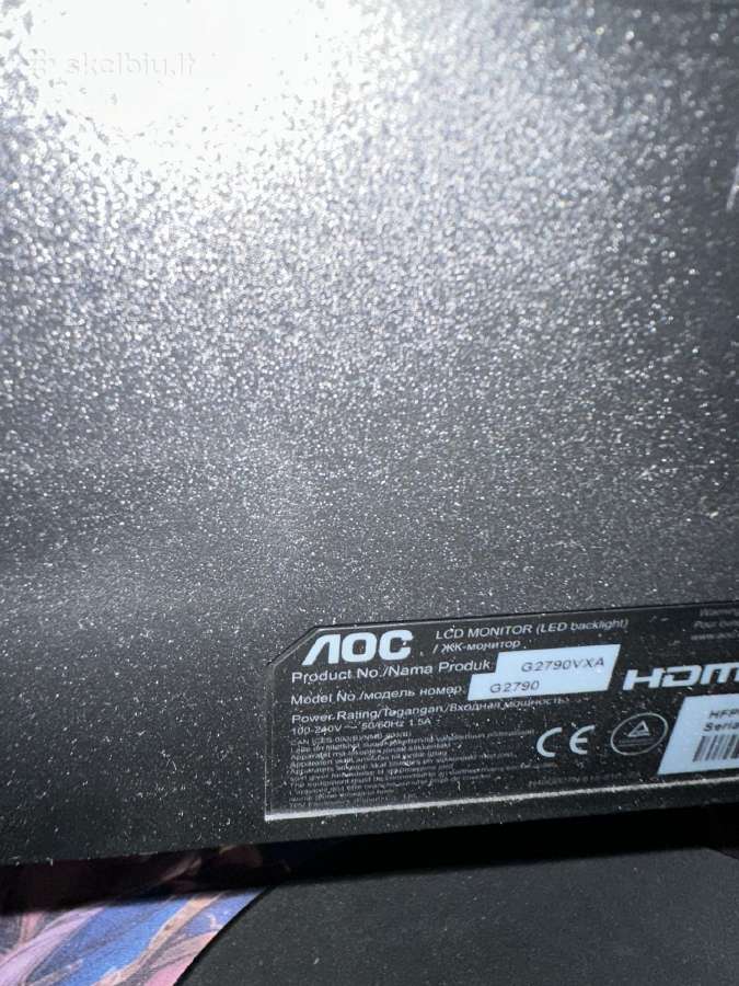 Aoc G2790vxa gaming monitorius - nuotraukos Nr. 4