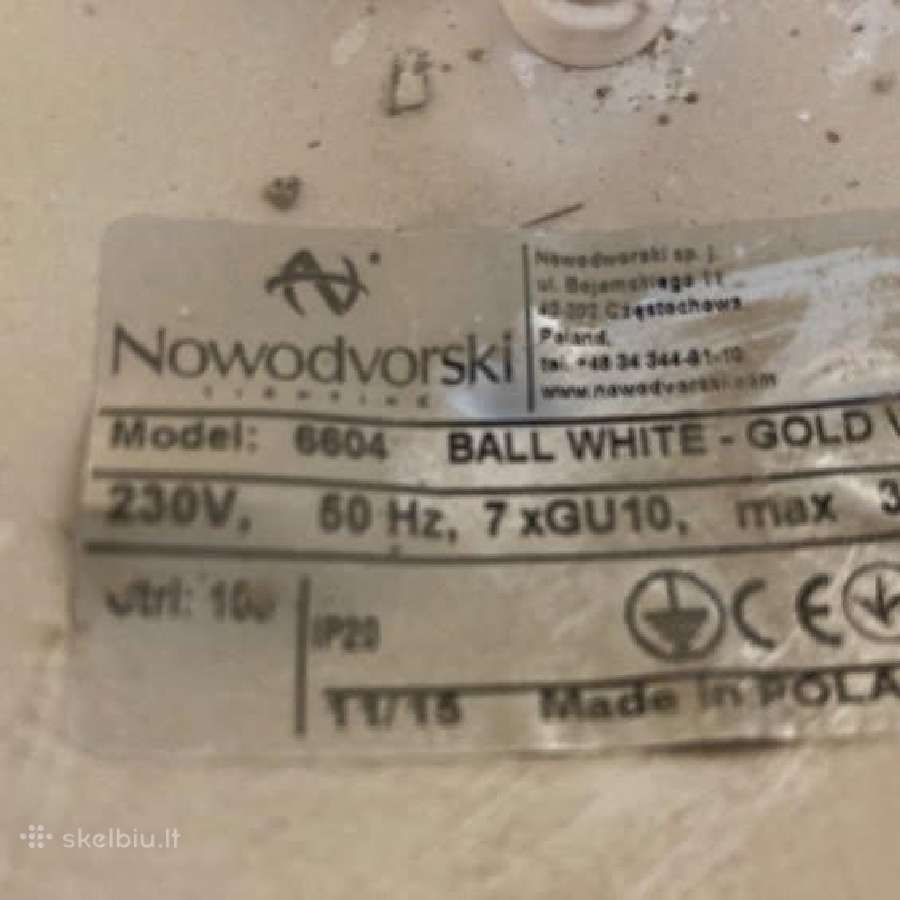 Nowodvorski Ball White-gold – 7 ir 3 gaubtų - nuotraukos Nr. 5