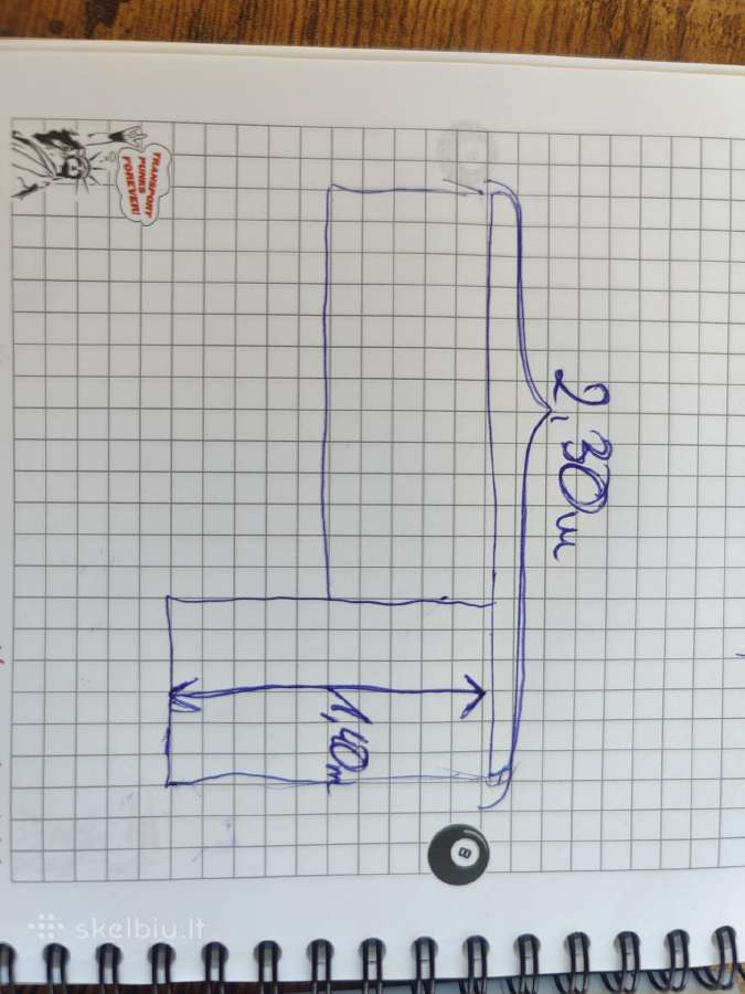 Kampinė sofa 2,30 x 1,40m - nuotraukos Nr. 4