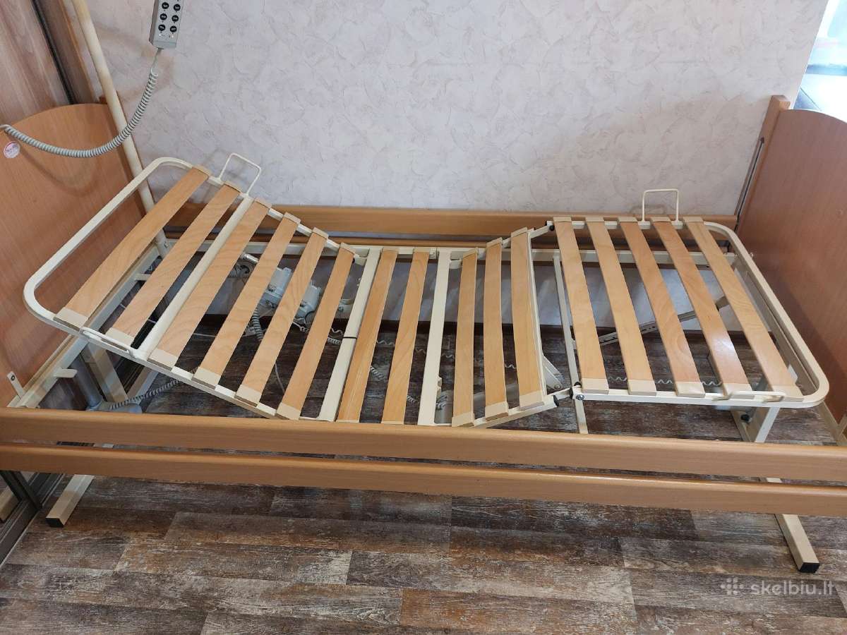 Funkcine slaugos lova+med.ciuzinys nuo pragulu. - nuotraukos Nr. 4