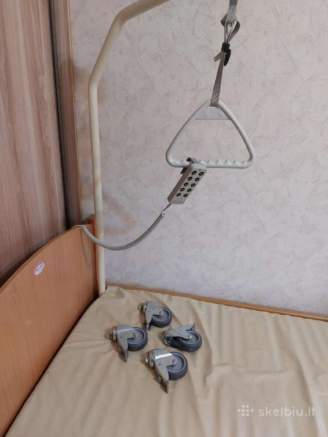 Funkcine slaugos lova+med.ciuzinys nuo pragulu. - nuotraukos Nr. 7