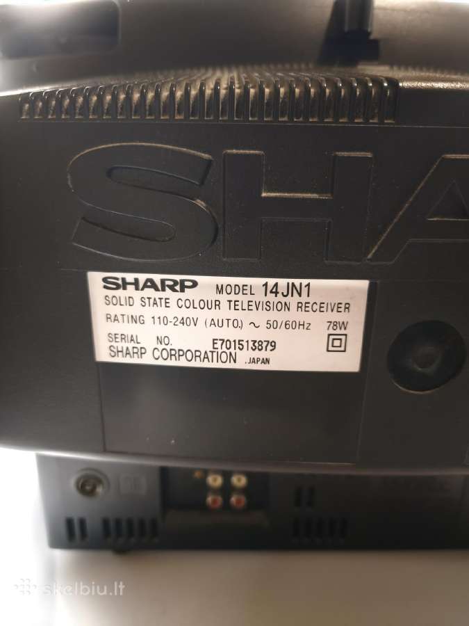 Kineskopinis spalvoto vaizdo televizorius Sharp - nuotraukos Nr. 6