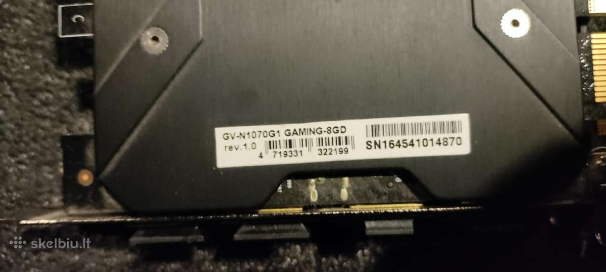 Gigabyte Geforce Gtx 1070 G1 Gaming 8gb - nuotraukos Nr. 3