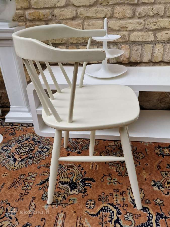 Vintažinė mid century medžio masyvo kėdė - nuotraukos Nr. 8