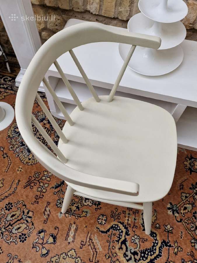 Vintažinė mid century medžio masyvo kėdė - nuotraukos Nr. 9
