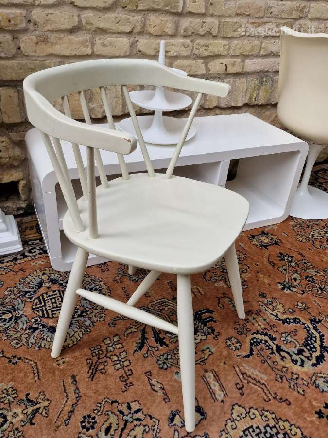 Vintažinė mid century medžio masyvo kėdė - nuotraukos Nr. 12