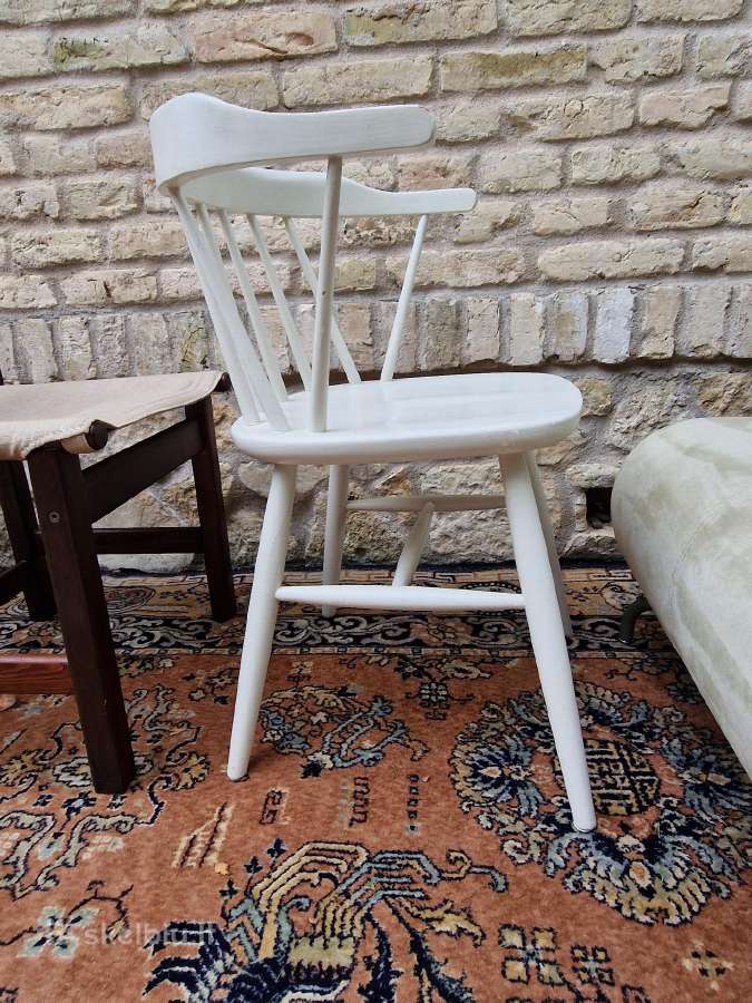Vintažinė mid century medžio masyvo kėdė - nuotraukos Nr. 14