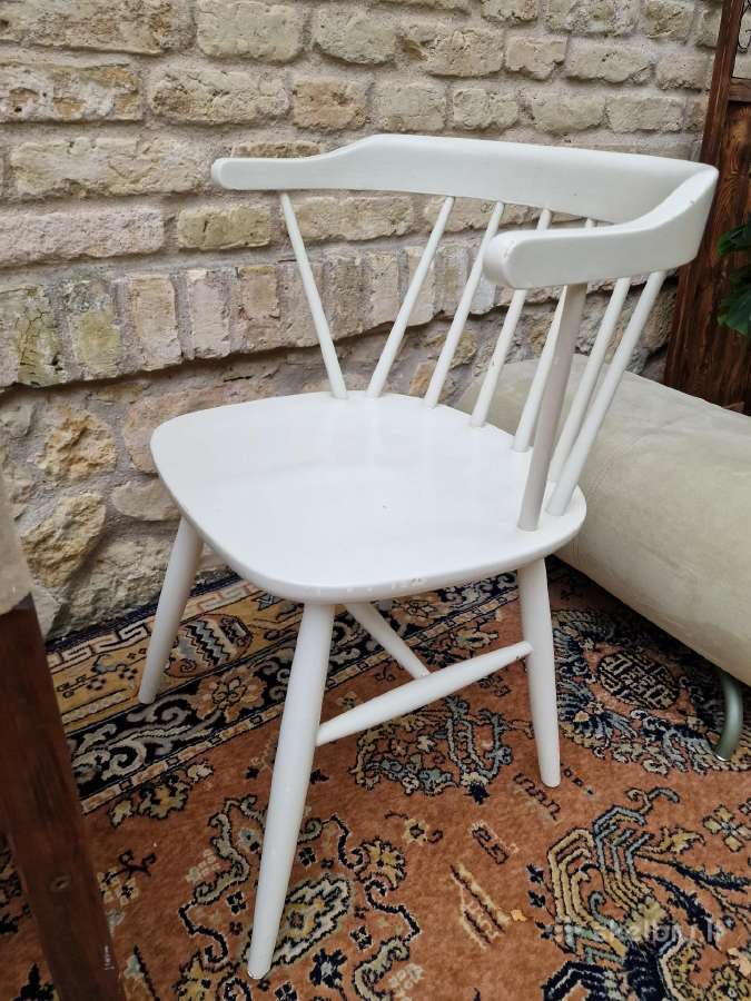 Vintažinė mid century medžio masyvo kėdė - nuotraukos Nr. 16