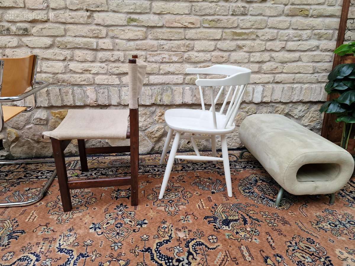 Vintažinė mid century medžio masyvo kėdė - nuotraukos Nr. 17