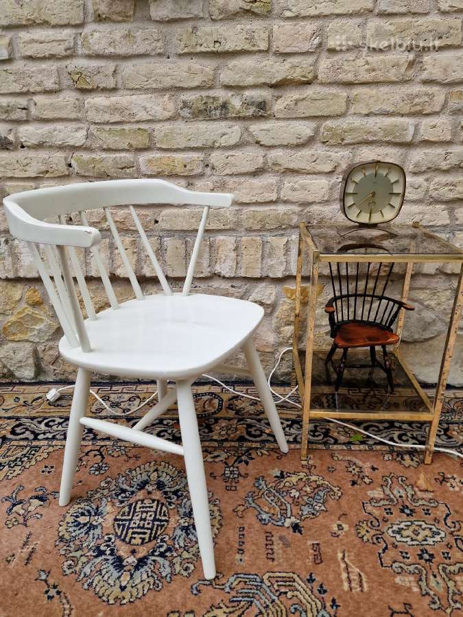 Vintažinė mid century medžio masyvo kėdė - nuotraukos Nr. 20