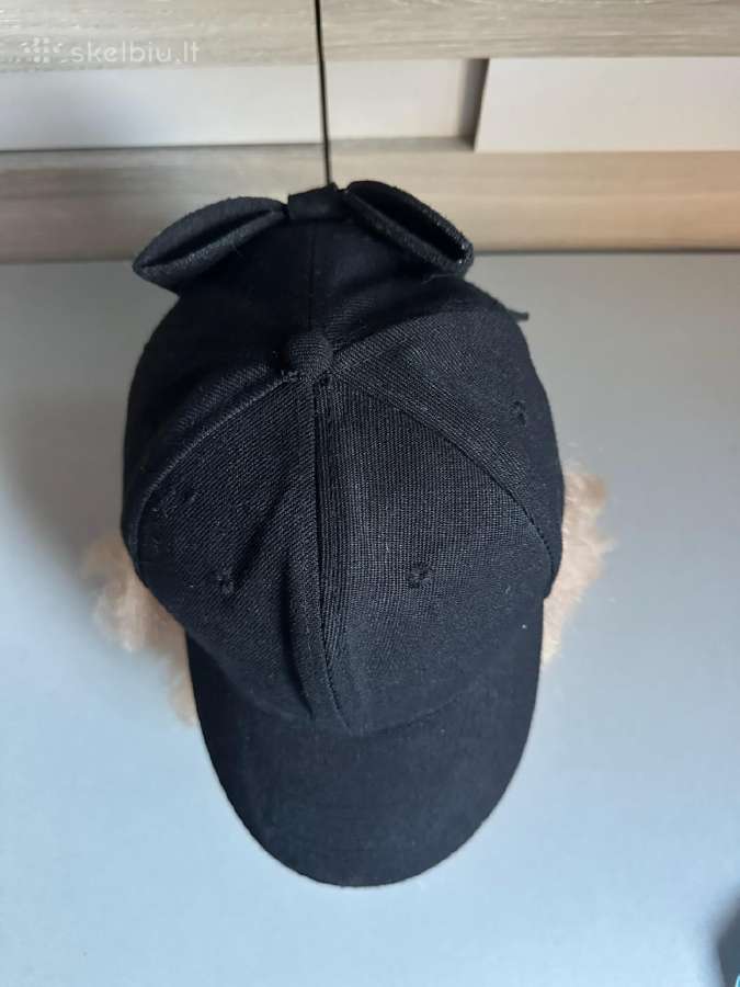 Juoda beisbolo kepurė su kaspinu Bow / One Size - nuotraukos Nr. 4