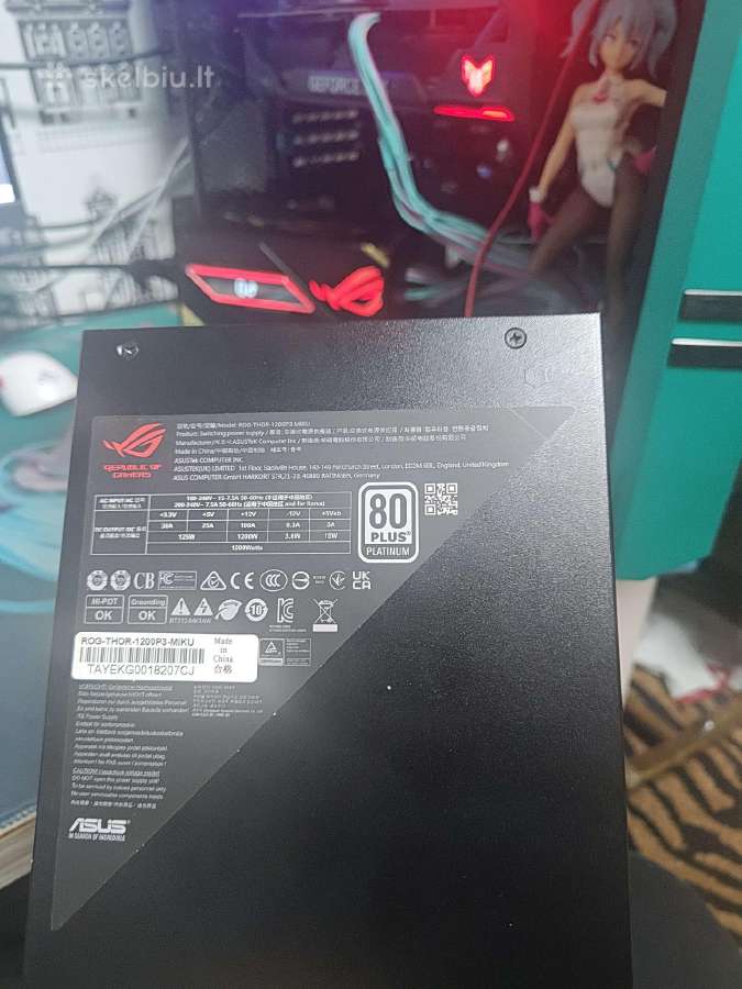 Asus Rog Thor 1200w Platinum III Hatsune Miku Edit - nuotraukos Nr. 5