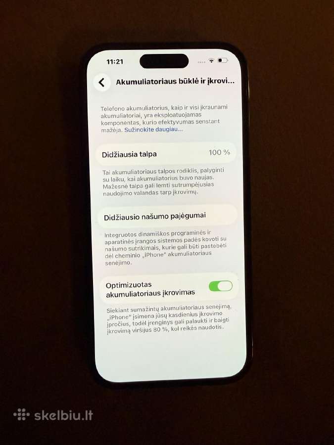 iPhone 14 Pro 128gb Space Black - nuotraukos Nr. 5