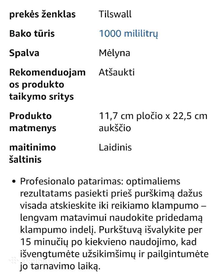 Dažų purkštuvas Tilswall - nuotraukos Nr. 3