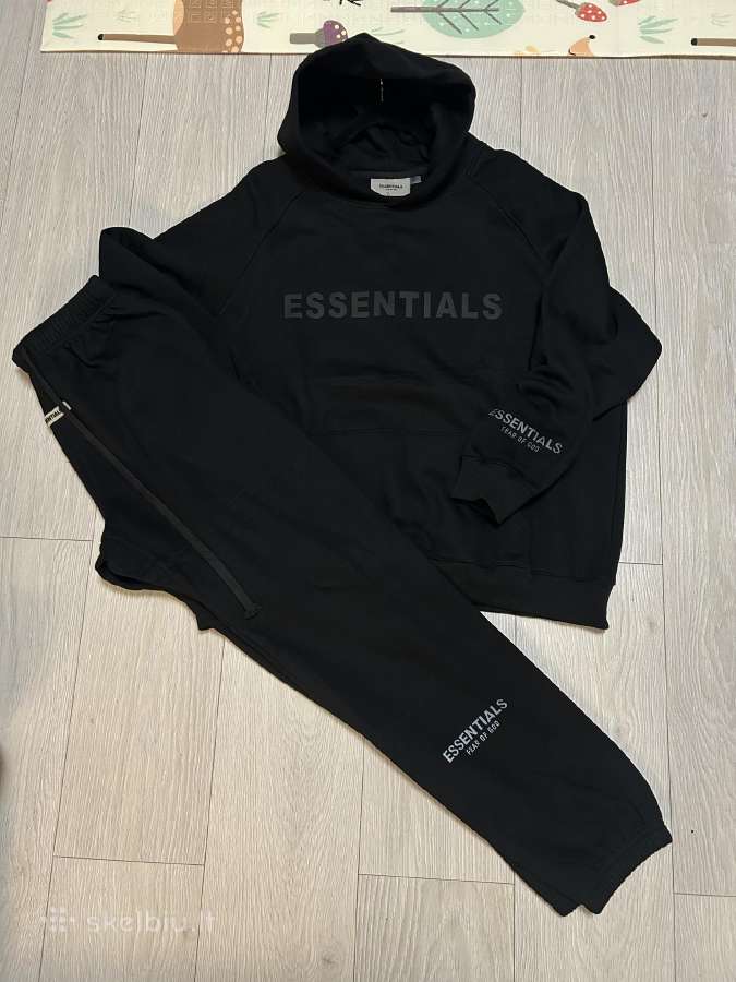 Essentials vyriškas sportinis komplektas – juodas - nuotraukos Nr. 2