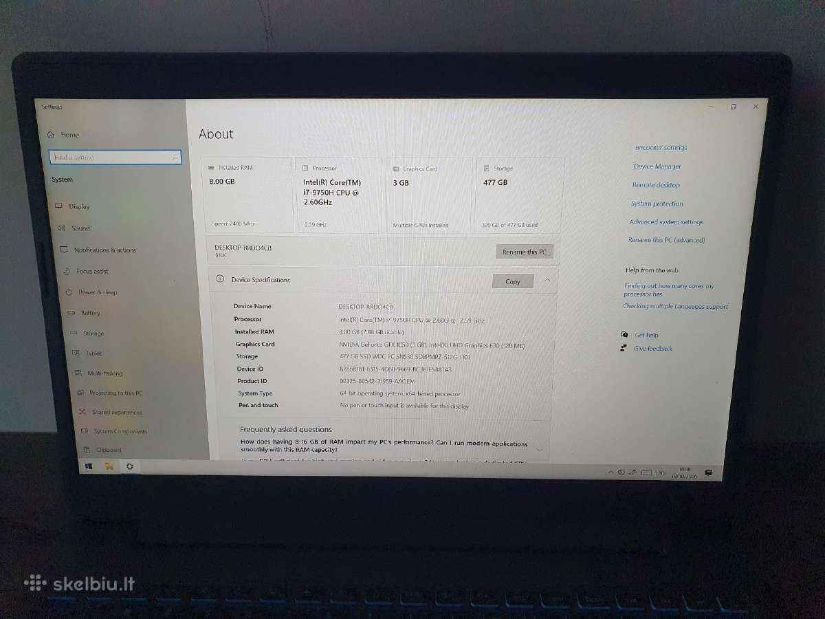 Ideapad L340 15irh Gaming - nuotraukos Nr. 3