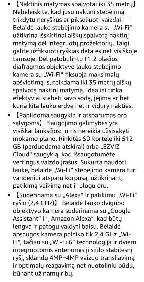 Vaizdo atebejimo kamera Ezviz Hb90 - nuotraukos Nr. 7