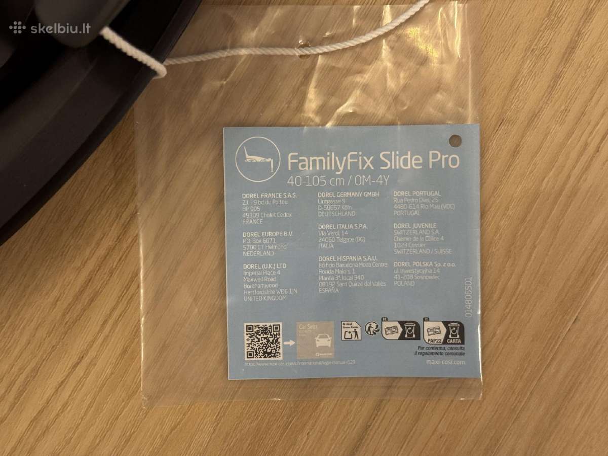 Maxi Cosi Familyfix Slide Pro (Slidetech®2) - nuotraukos Nr. 9