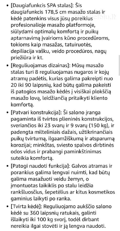 Kosmetologine kede-lova(gultas) - nuotraukos Nr. 5
