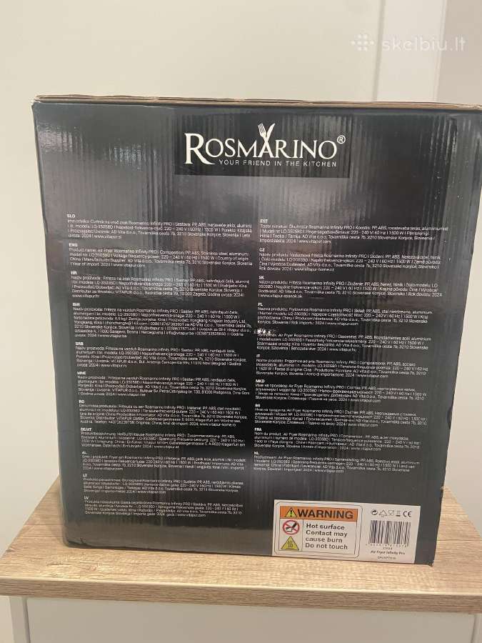 „Rosmarino Infinity Pro“ karšto oro gruzdintuvė - nuotraukos Nr. 3