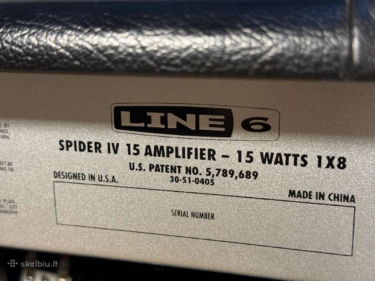 Line 6 Spider Iv 15 gitaros stiprintuvas - nuotraukos Nr. 7