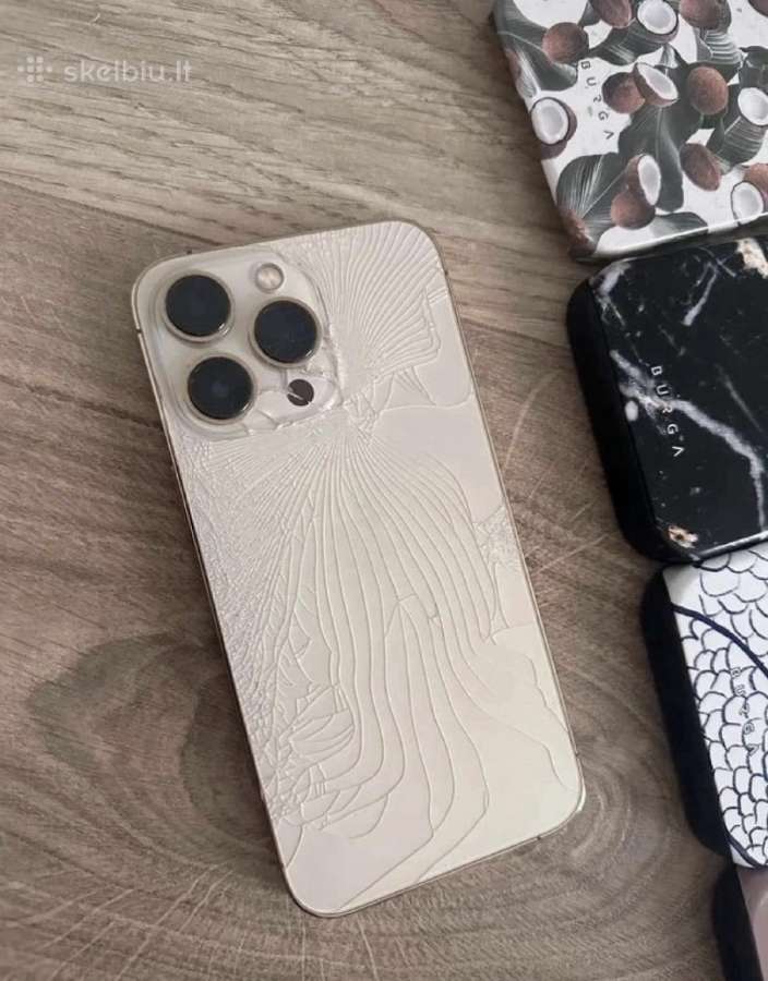 Auksinis iPhone 13 pro + Burga dėklai - nuotraukos Nr. 4