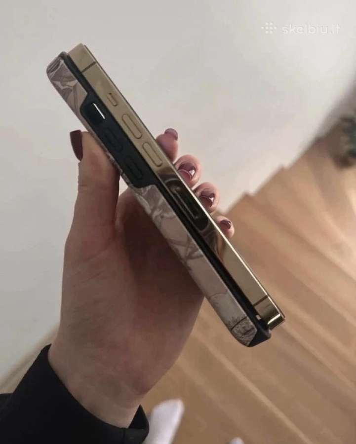 Auksinis iPhone 13 pro + Burga dėklai - nuotraukos Nr. 5