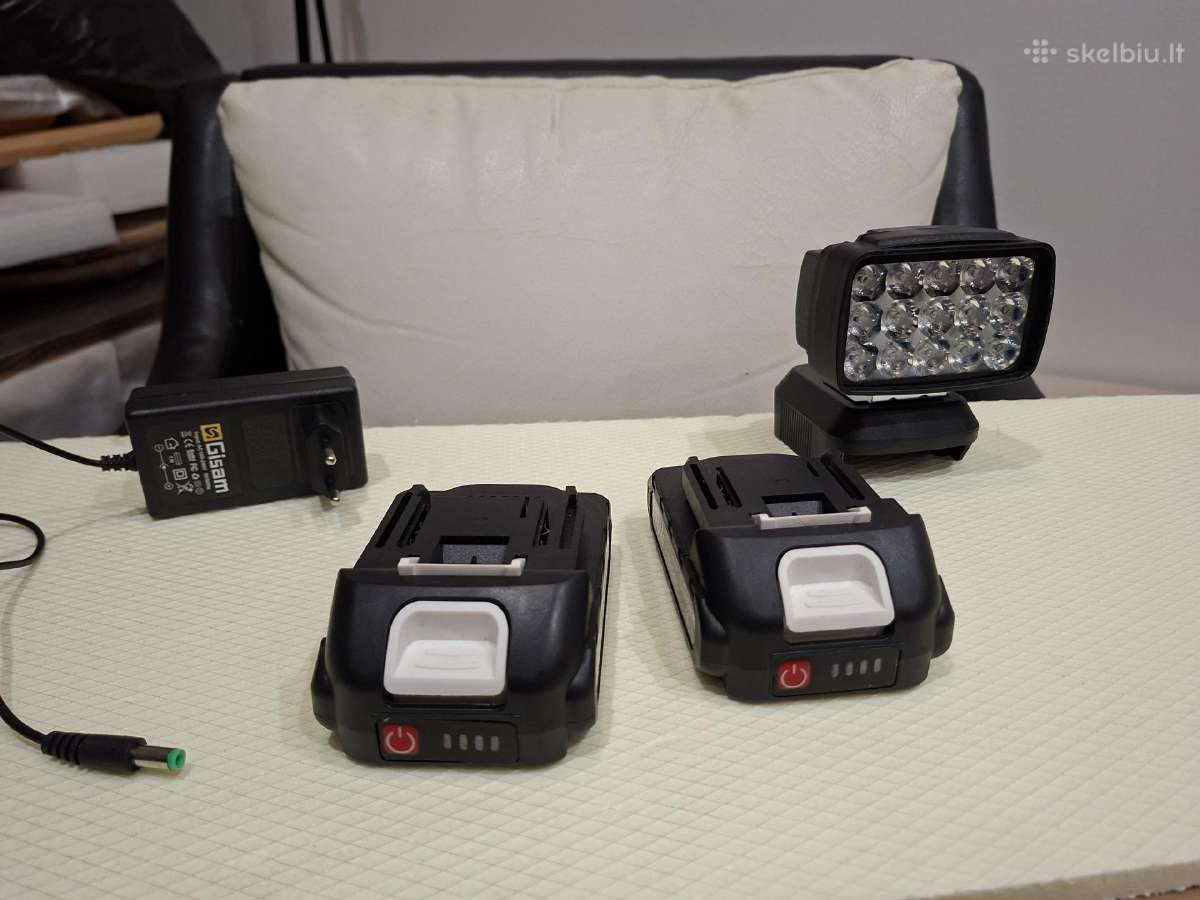 Prozektorius LED su baterijom tinka makita - nuotraukos Nr. 9