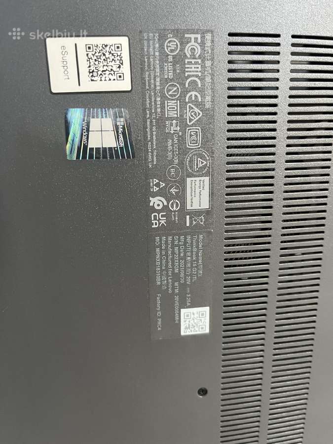Lenovo nešiojamas 15,6, i5-1135g7, 16gb, 512 SSD - nuotraukos Nr. 7