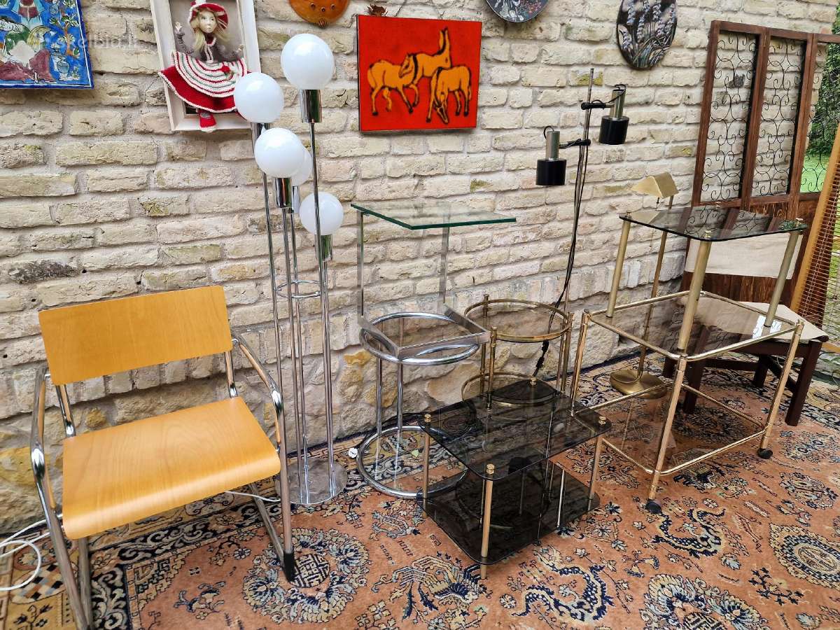 Vintažiniai mid century Bauhaus st.staliukai - nuotraukos Nr. 29