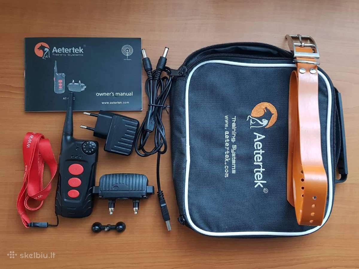 Elektrinis dresūros antkaklis su pulteliu šuniui - nuotraukos Nr. 2