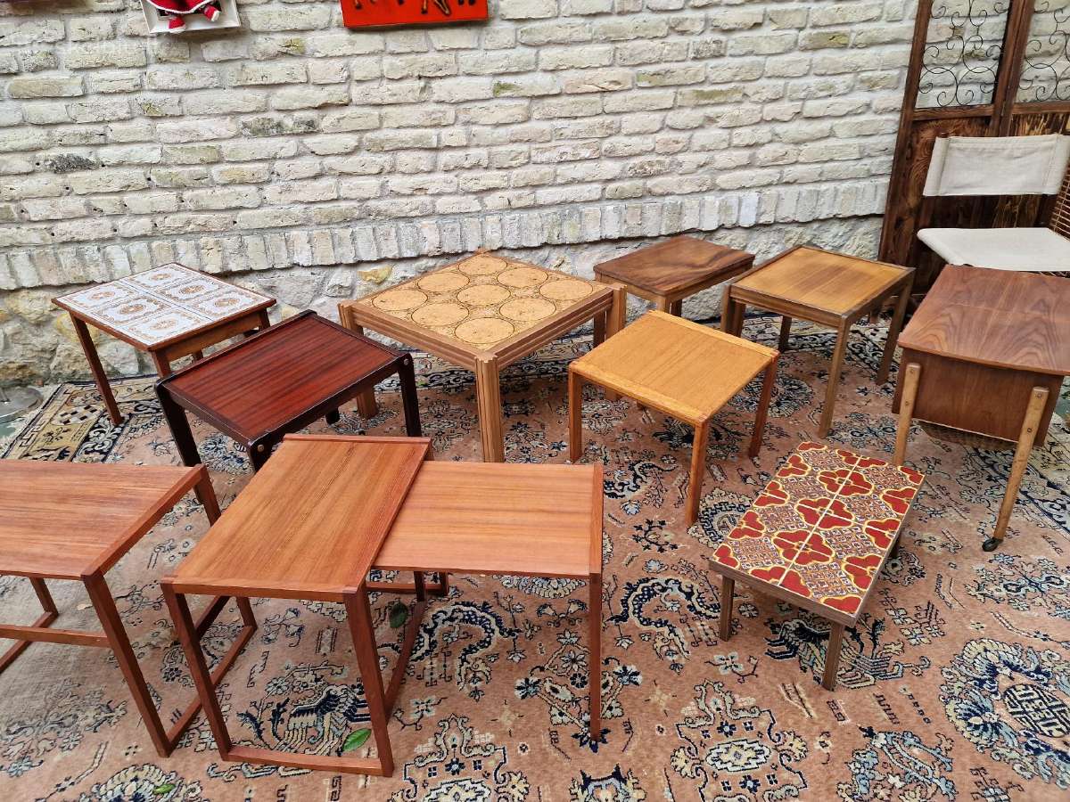 Vintažiniai mid century staliukai - nuotraukos Nr. 3