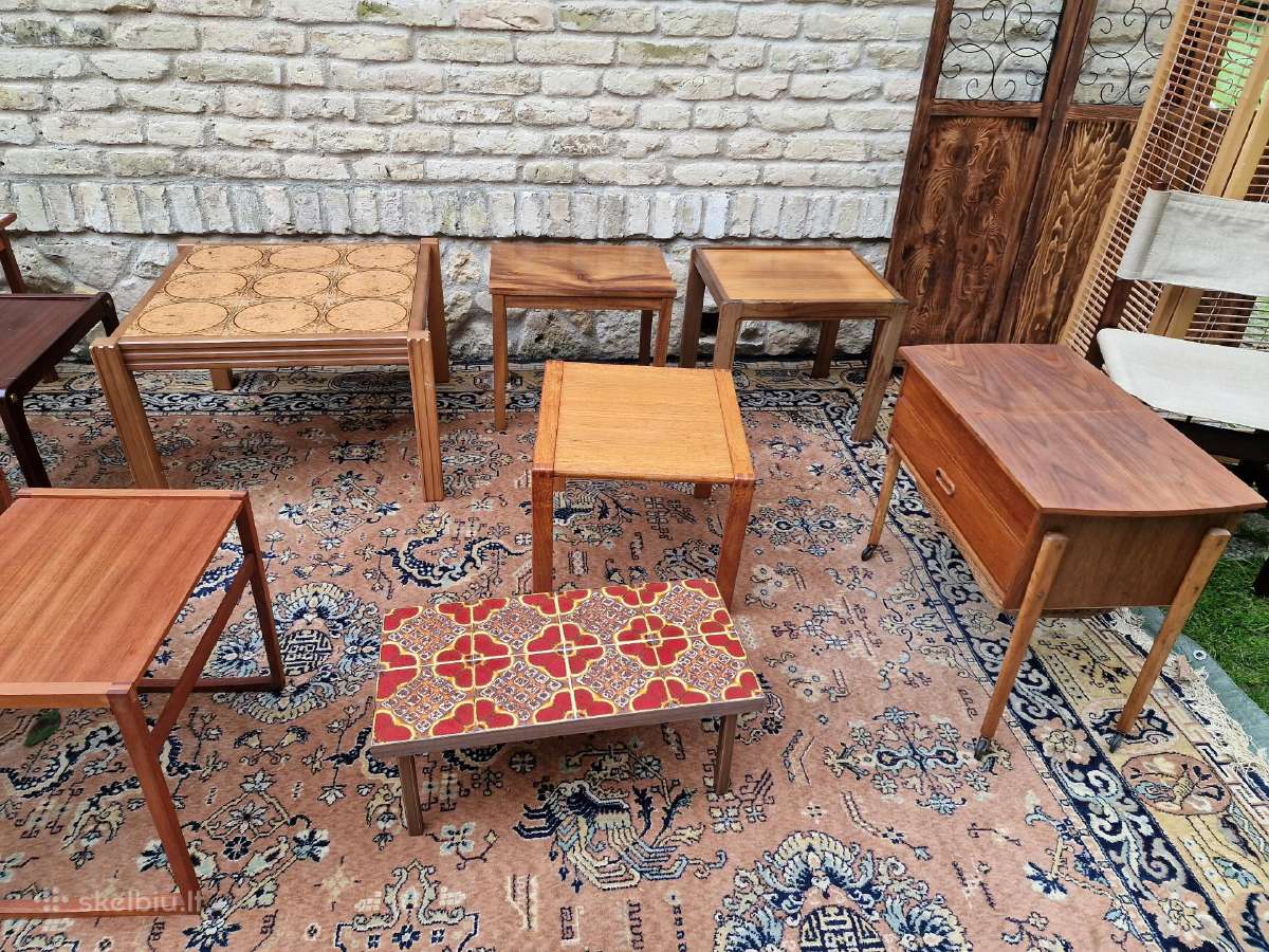 Vintažiniai mid century staliukai - nuotraukos Nr. 17
