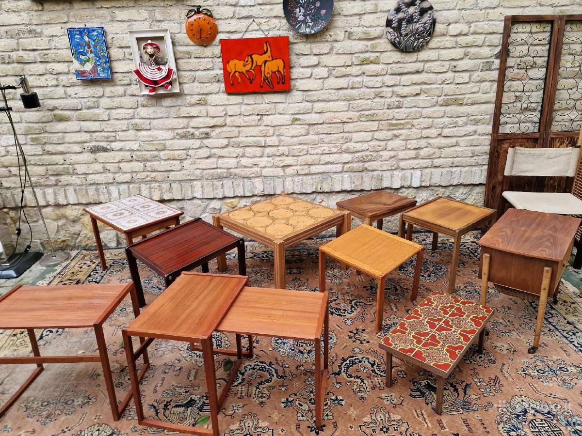 Vintažiniai mid century staliukai - nuotraukos Nr. 26