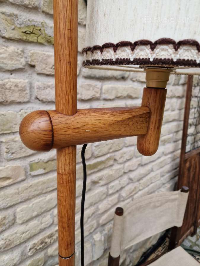 Vintažinis mid century ąžuolinis toršeras - nuotraukos Nr. 5