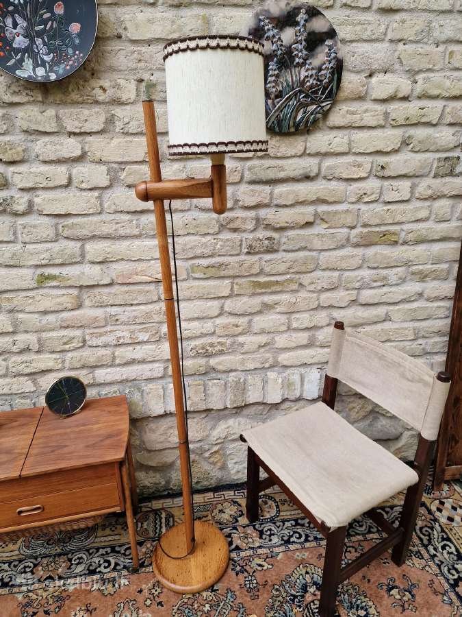Vintažinis mid century ąžuolinis toršeras - nuotraukos Nr. 12