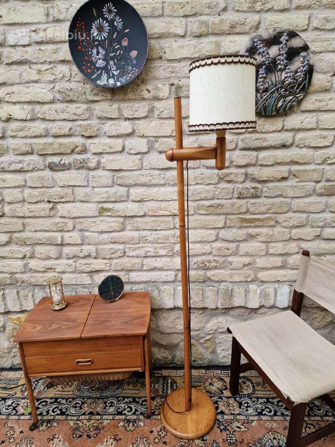 Vintažinis mid century ąžuolinis toršeras - nuotraukos Nr. 15