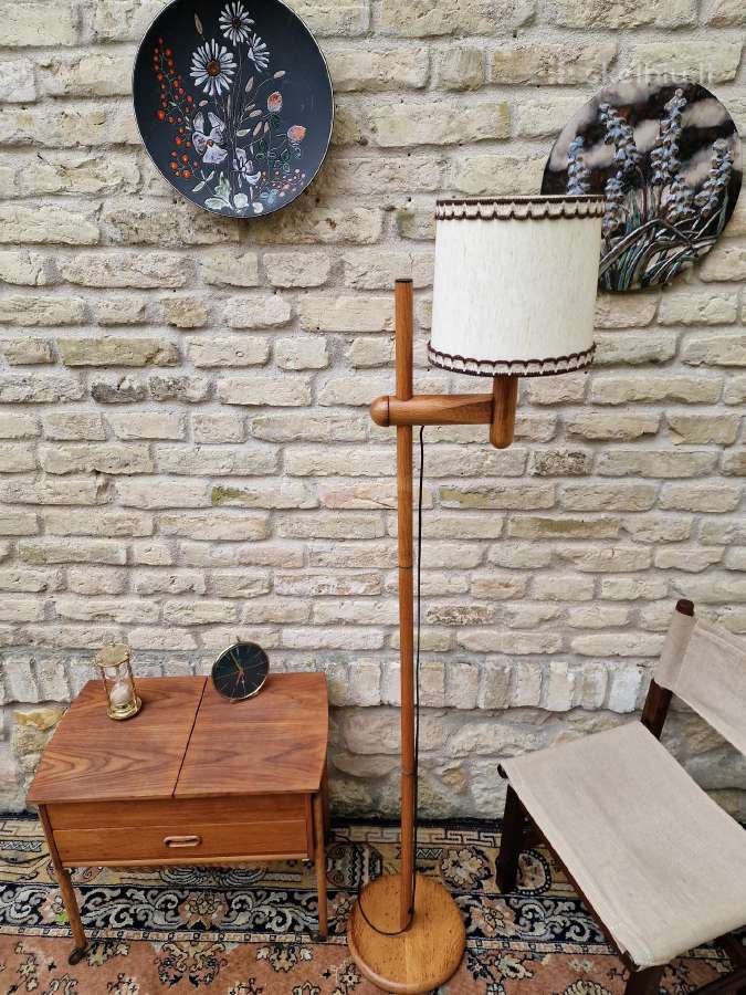 Vintažinis mid century ąžuolinis toršeras - nuotraukos Nr. 16