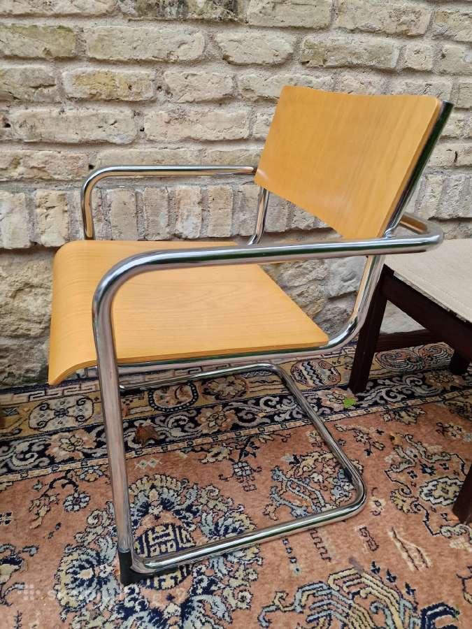 Vintažinės mid century interjerinės kėdės ir pufai - nuotraukos Nr. 7